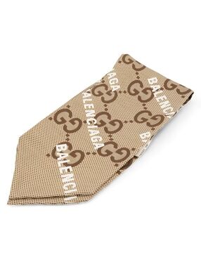 GUCCI X BALENCIAGA Silk Scarf GG web LikE New full Set